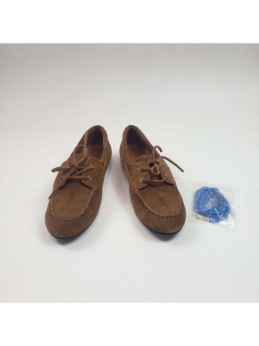 Madewell The Jamie Boat Shoe Women’s 9M Dried Acorn Suede NWOB Extra Laces - Picture 3 of 16